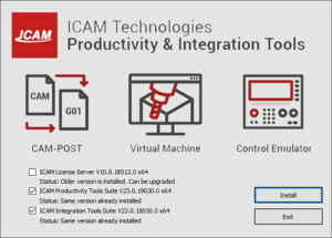 icam productivity and integration tools install